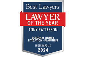 Best Lawyers badge of Tony Patterson. Lawyer of the year. 2024